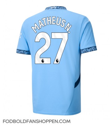 Manchester City Matheus Nunes #27 Hjemmebanetrøje 2024-25 Kortærmet